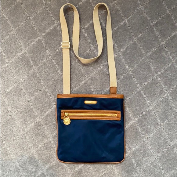 Michael Kors Handbags - NWOT Michael Kors Navy Blue Nylon Crossbody